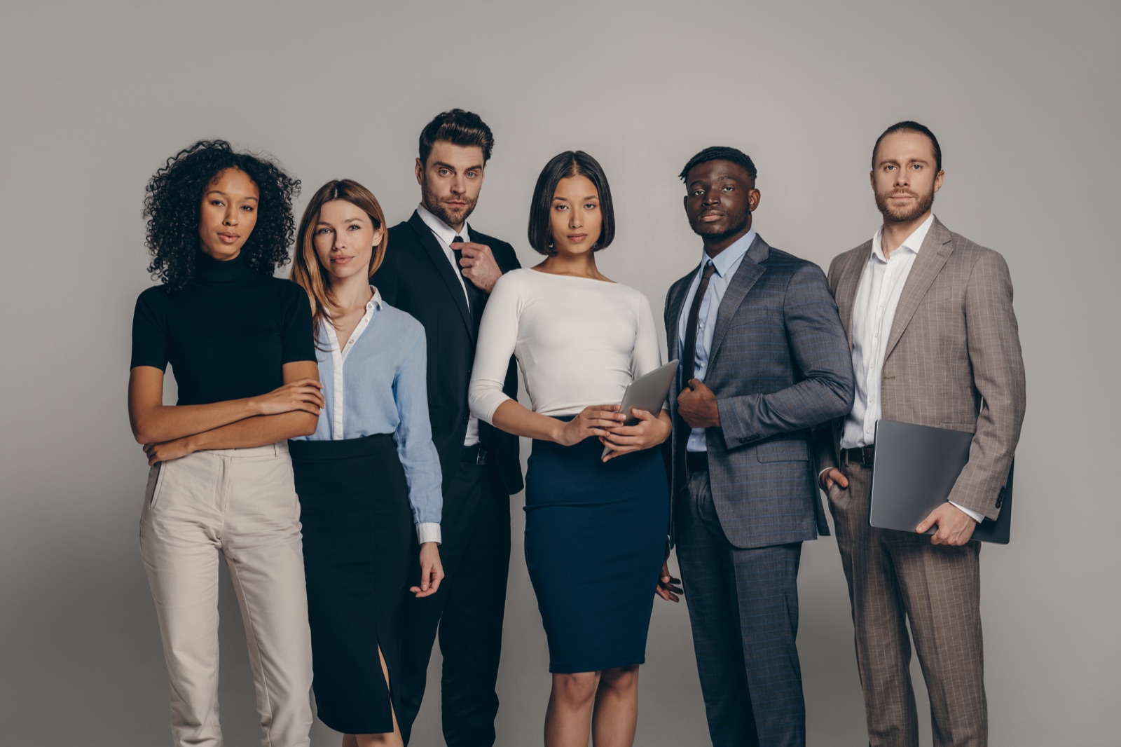 A team of confident business owners