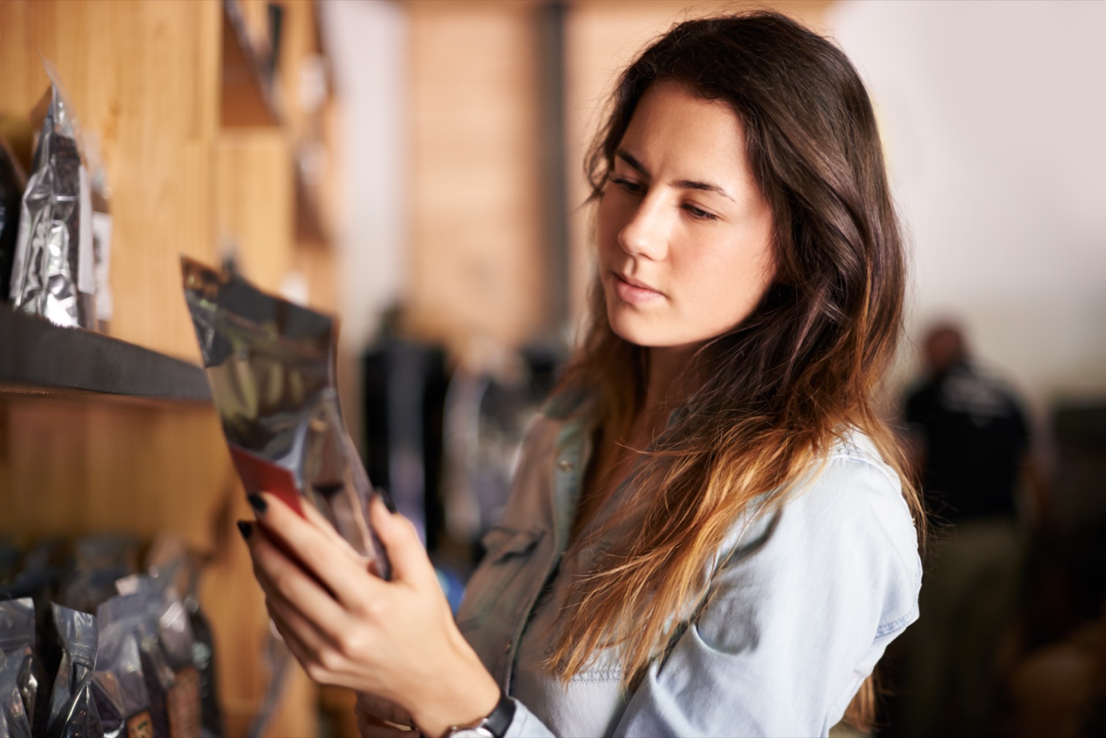 A small business owner in her shop